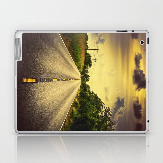 Louisiana Highway 82, an ample opportunity to see gators crossing the road Laptop & iPad Skin