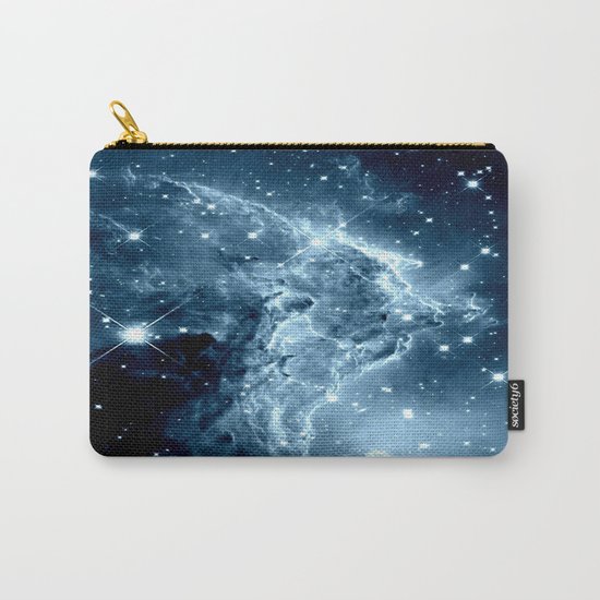 Ice Blue Galaxy : Monkey Head Nebula Carry-All Pouch