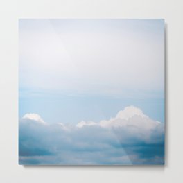 Mountainous Clouds Metal Print | Moody, Cloudscape, Clouds, Debracox, Landscape, Cloud, Surreal, White, Nature, Minimal 