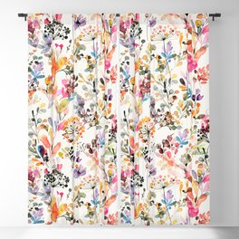 Wild grasses watercolor Blackout Curtain