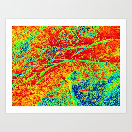 Vexed in Red Art Print