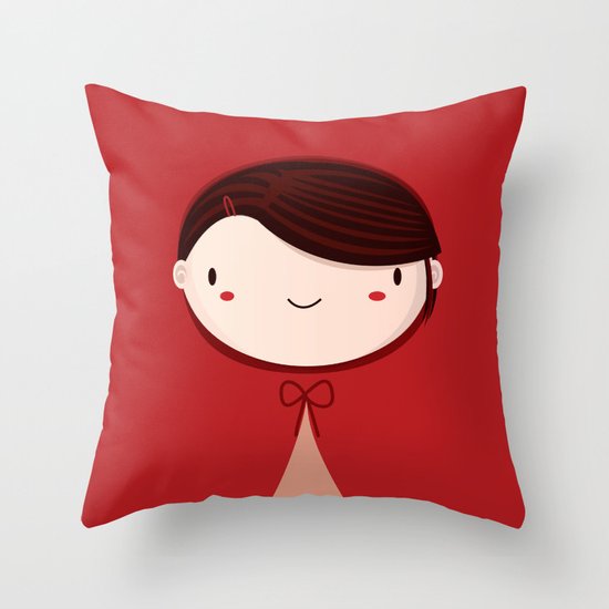 Little red Throw Pillow