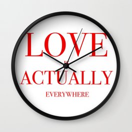 Love Everywhere Wall Clock