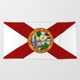 Florida flag Beach Towel