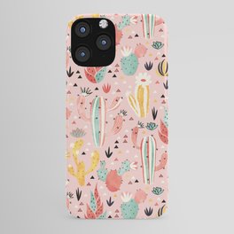 Pink Desert pattern iPhone Case