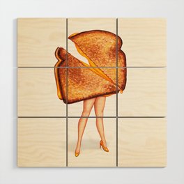 Grilled Cheese Sandwich Pin-Up Wood Wall Art