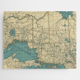 1924 Vintage Map of Northern Ontario (Sault Ste. Marie, Manitoulin Is, Thunder Bay) Jigsaw Puzzle
