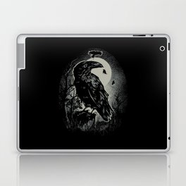 Spooky Night Raven Birds Illustration Laptop Skin