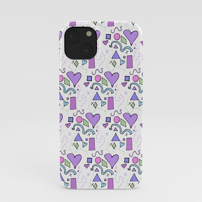 Shapes And Doodles iPhone Case