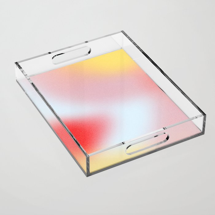 AURA | Calamity | Positive Energy | Pastel Gradient Mesh Art Acrylic Tray