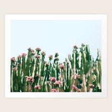 Blush Cactus #society6 #decor #buyart Art Print