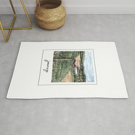 Rustic Landscape and Barn Photo, Journey Rug