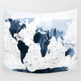 ALLOVER THE WORLD-Woods fog map Wall Tapestry