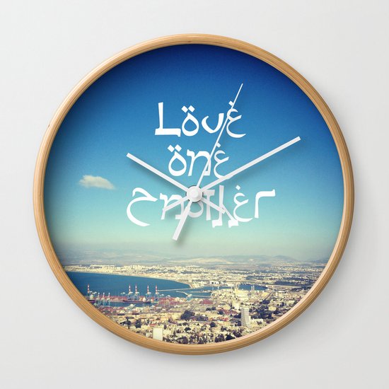 Love One Another Wall Clock