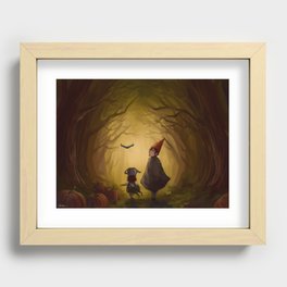 over the garden wall Recessed Framed Print
