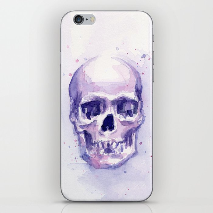 Skull Watercolor Skulls iPhone Skin