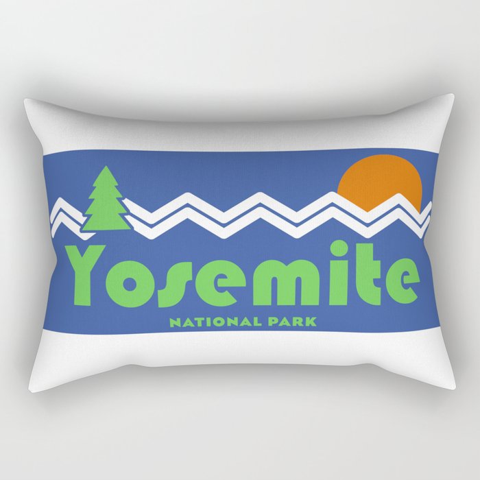 Yosemite National Park Retro Rectangular Pillow
