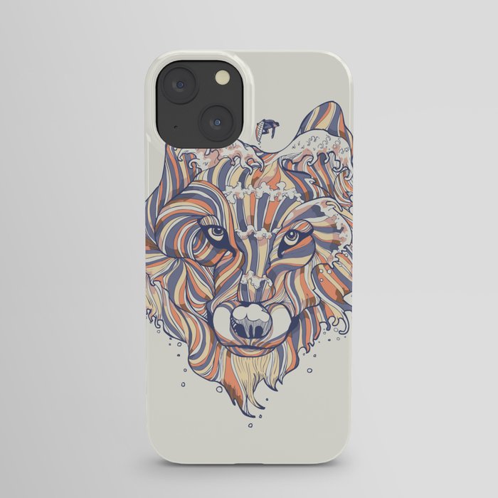 Wave Wolf iPhone Case