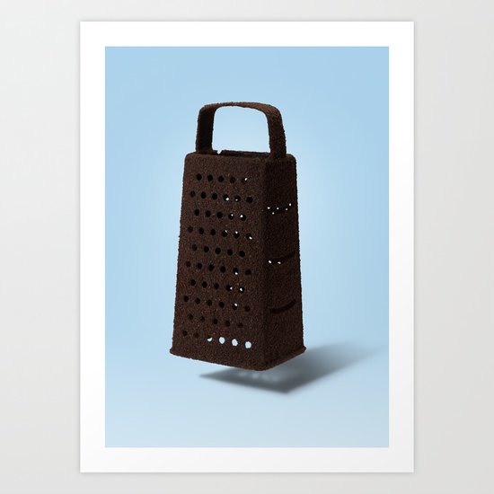 Grater and Coffee Art Print