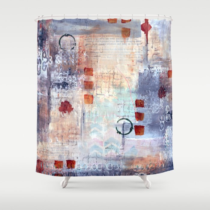 abstract collective: lazy dayz Shower Curtain