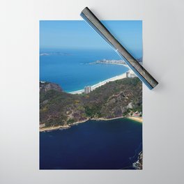 Brazil Photography - Dark Blue Bay By Rio De Janeiro Wrapping Paper