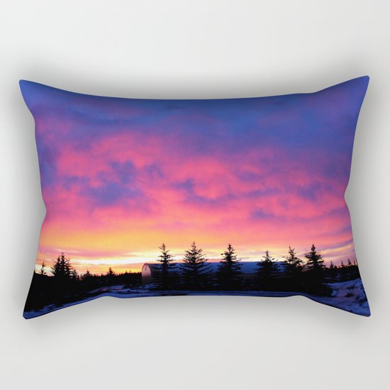 Cotton Candy Sunrise Rectangular Pillow