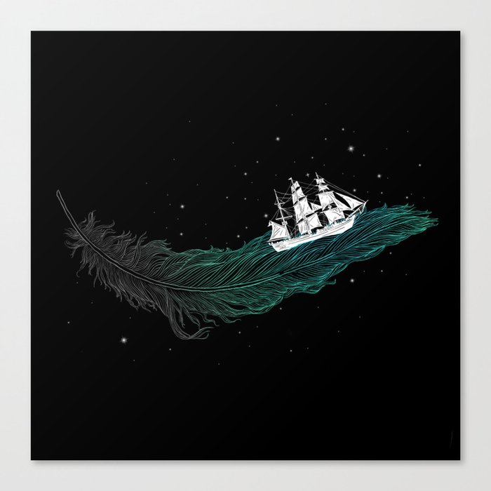 Go with the flow Canvas Print