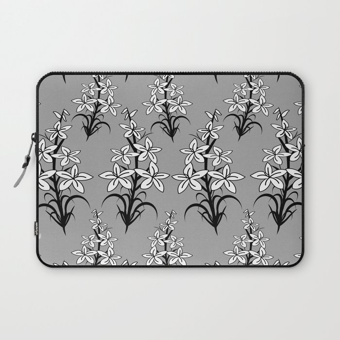 Designer white lilies Laptop Sleeve