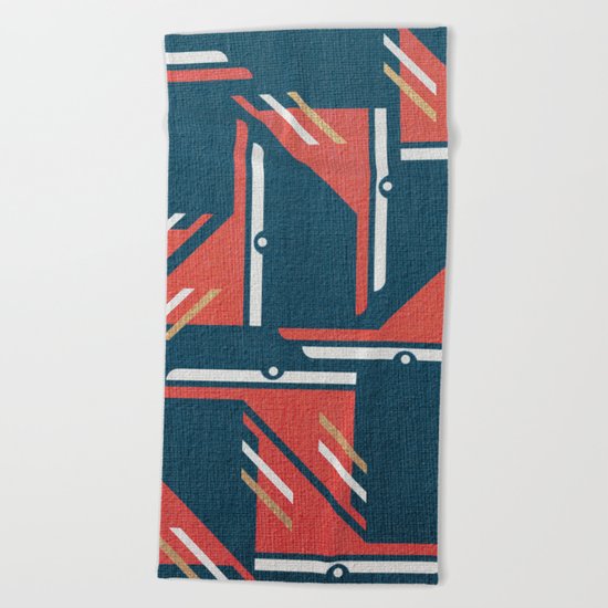 Crazy Birds in Harmony Beach Towel