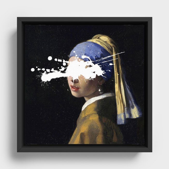 Girl with a Pearl Earring Framed Canvas