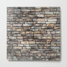 Stone Wall Slabwork in Grey Beige Granite Metal Print | Slabwork, Stoneslab, Granite, Granitestone, Beige, Pattern, Slab, Granitewall, Grey, Greygranite 