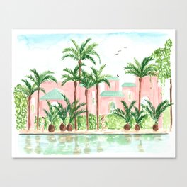 Pink Hotel Canvas Print