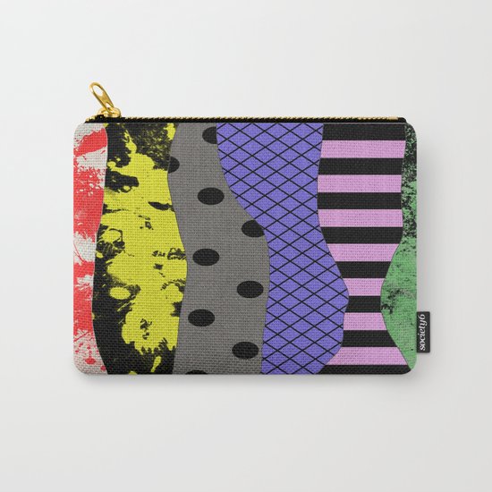 Pick A Pattern - Abstract, Textured, Stripes, Polka Dot, Grid, Paint Splatter Carry-All Pouch