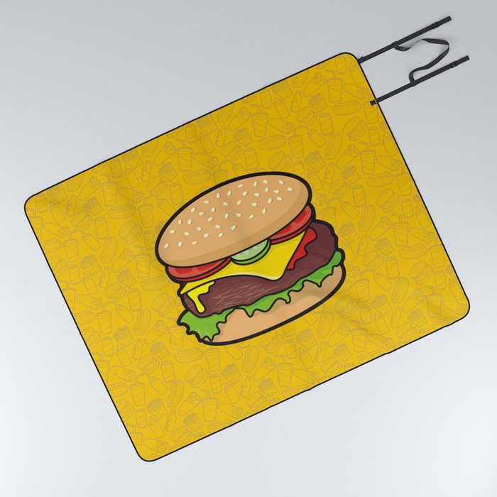Cheeseburger blanket hotsell