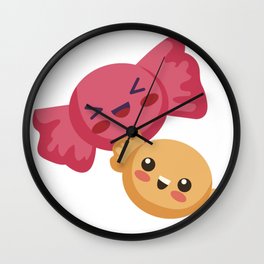 Cute Kawaii Candy Wall Clock | Gift, Christmas, Cutefood, Graphicdesign, Sugar, Hunger, Cooking, Idea, Food, Delicious 