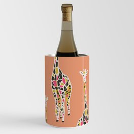 colorful giraffe Wine Chiller