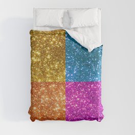 Glitter Trendy 4 Colors Collection Duvet Cover