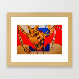 Steampunk Bat Framed Art Print