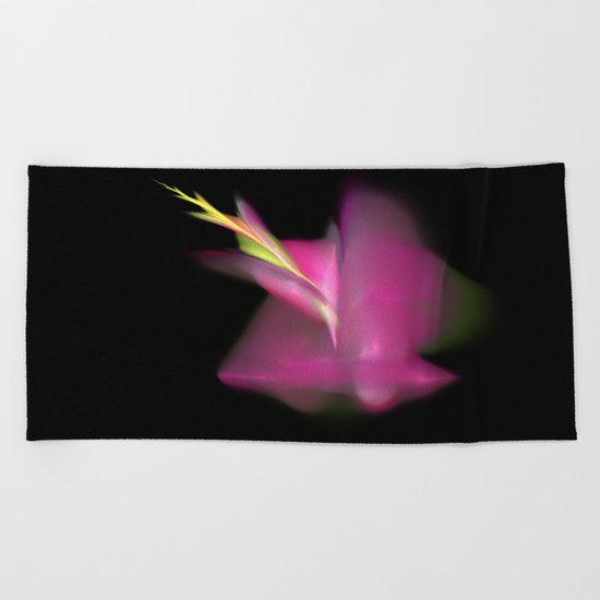 a flower is born (A7 B0191) Beach Towel