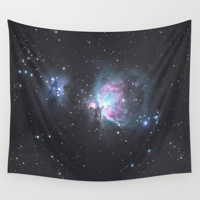 Great Orion Nebula M42, in the constellation of Orion, Milky Way Wall Tapestry by Allexxandarx 