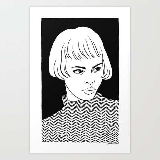 Chic Lady Art Print