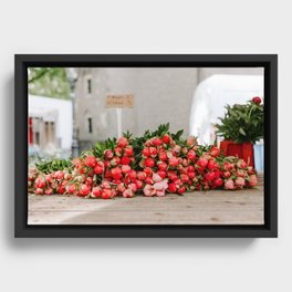 utrecht flower market Framed Canvas