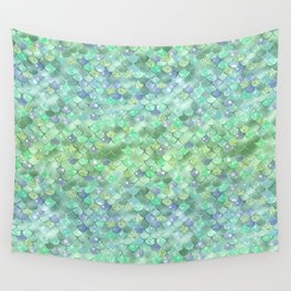 Green Mermaid Pattern Luxury Wall Tapestry