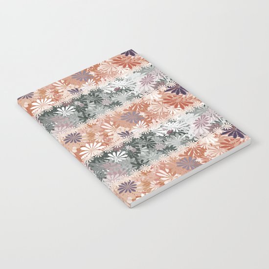 Floral Stripes Notebook