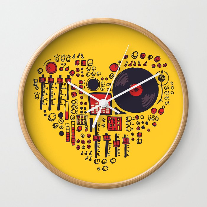 Music in every heartbeat Wall Clock