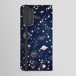 Starry Cosmic Galaxy Planets & Constellations Android Wallet Case