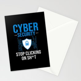 Cyber Security Analyst Engineer Computer Training Stationery Card