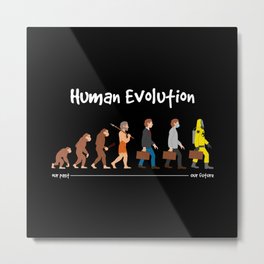 Evolution - past to future Metal Print
