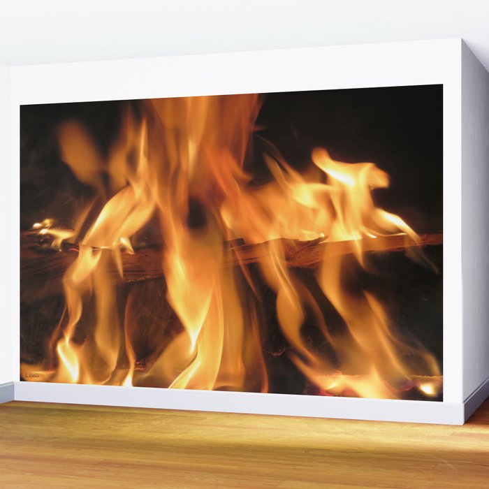 Fireplace Wall Mural By Ahelene Society6