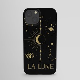 The Moon or La Lune Gold Edition iPhone Case